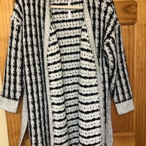 NWT, Elegant Striped Knit Cardigan, size 6